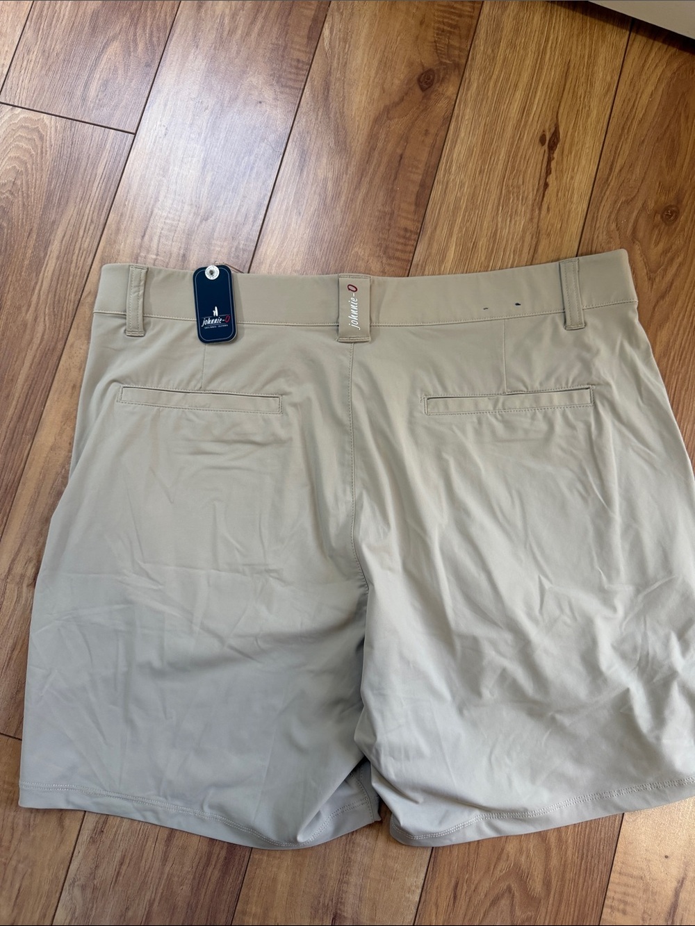 johnnie-O Men's Flat-Front Shorts - Khaki - Picture 6 of 6